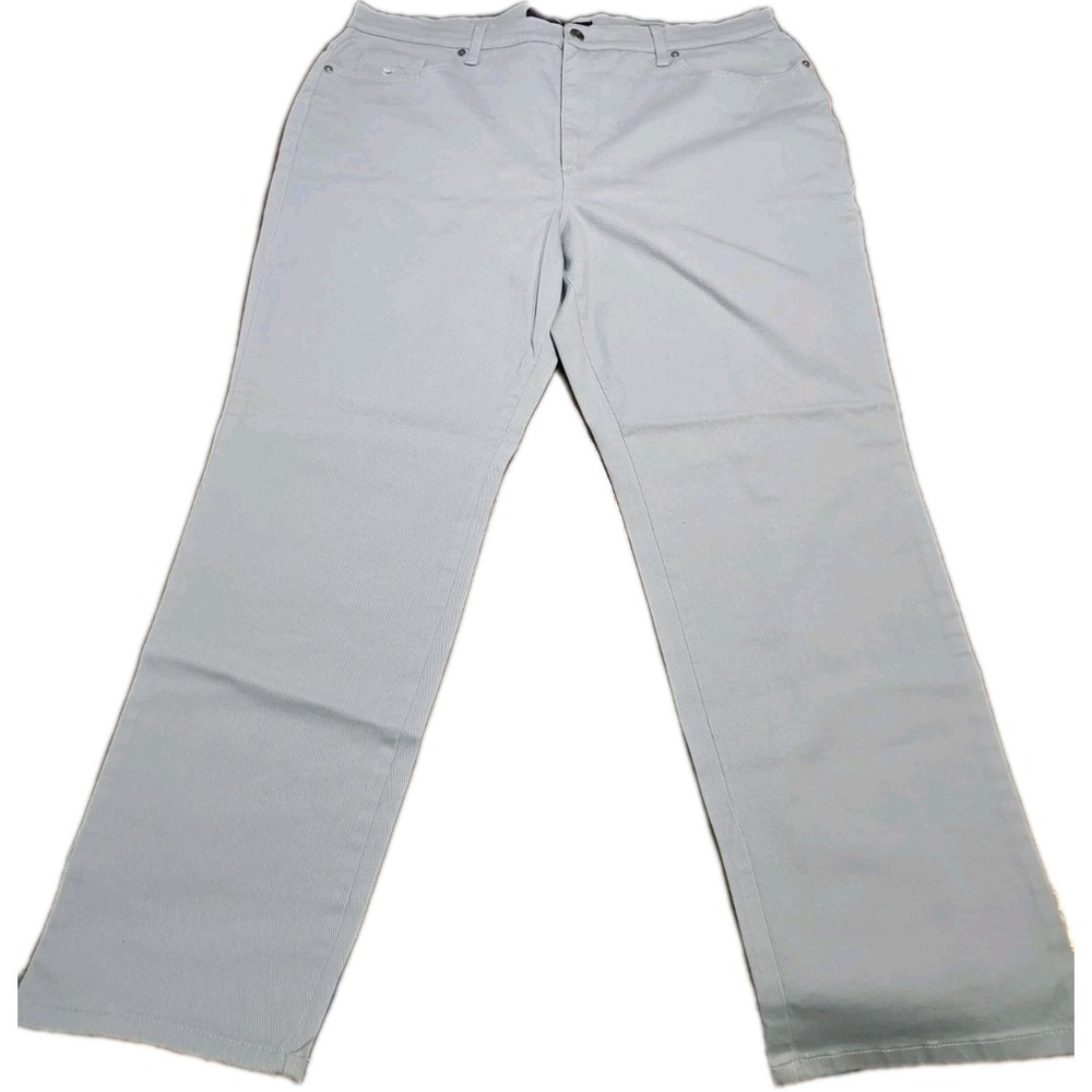 Gloria Vanderbilt Amanda Jeans Womens 18 Short Light Blue Tapered Leg Classic... - Picture 2 of 16